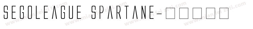 SegoLeague Spartane字体转换